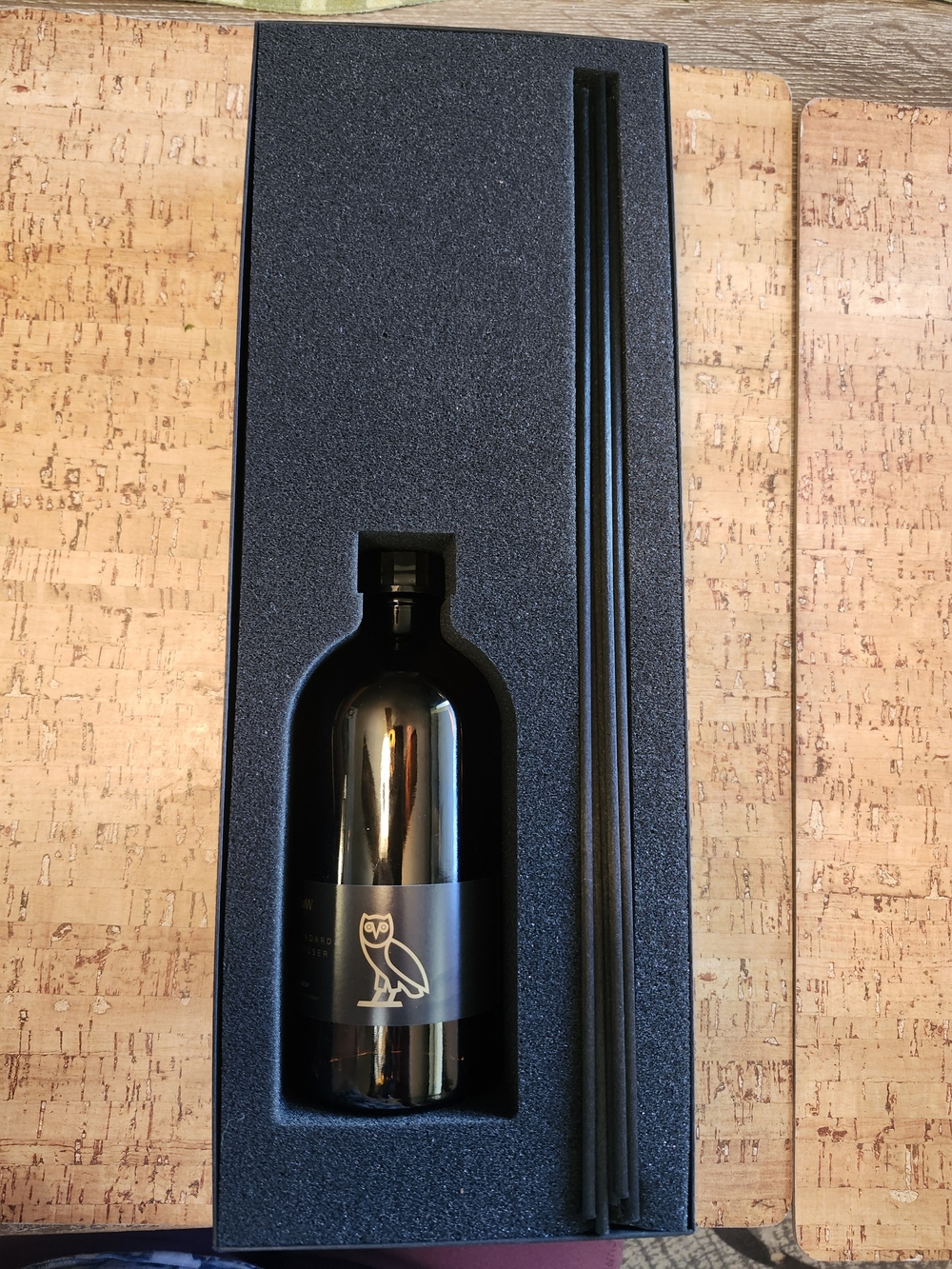 OVO Limited Edition Black Reed Diffuser Set with Bottle and Reeds - Home Accents